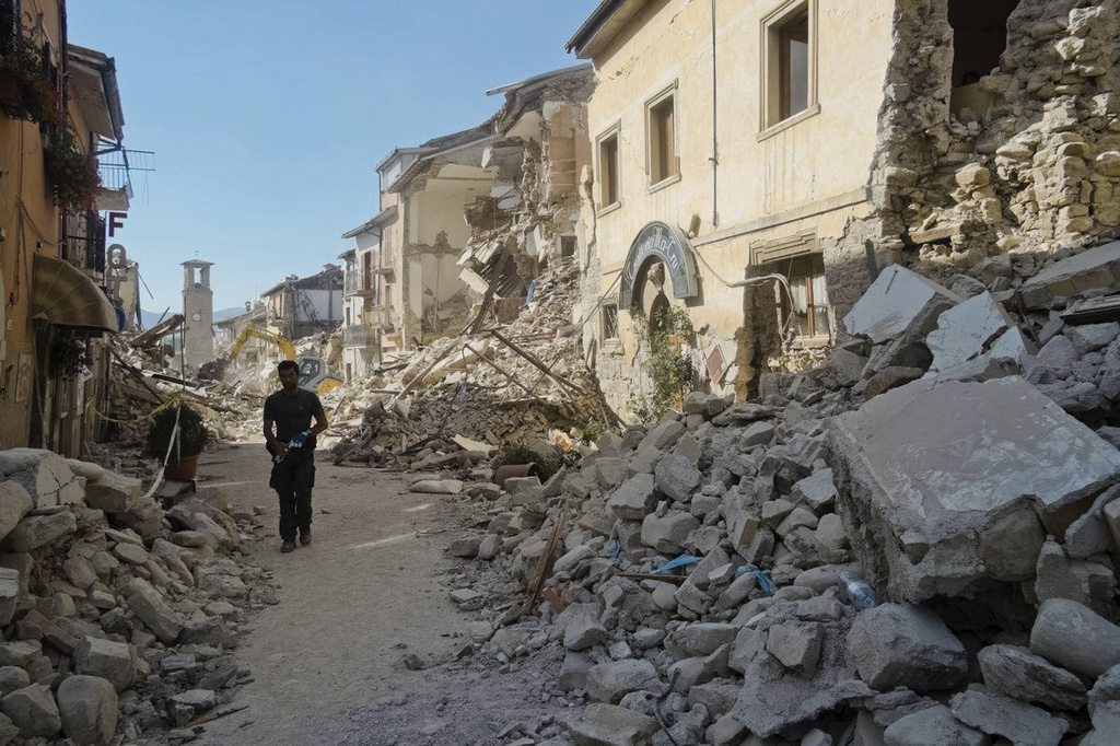 Amatrice, la ville la plus touchée par le séisme de 2016, avait porté plainte contre le journal pour diffamation et injure. (archives)