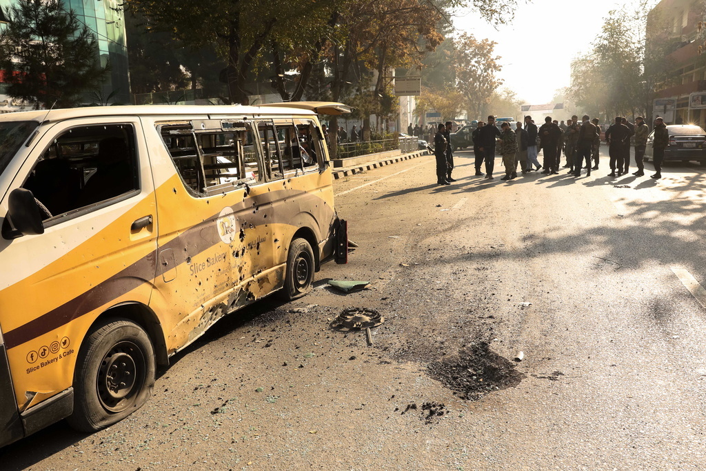 Les explosions de roquettes ont eu lieu dans le centre de Kaboul. 