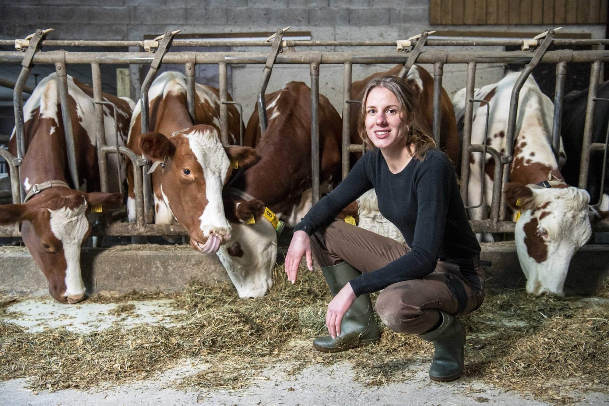 Stéphanie Mottiez, nouvelle patronne de la ferme des Perrières, a cartonné dans sa quête du brevet d'agriculteur avec le meilleur résultat romand à la clé.