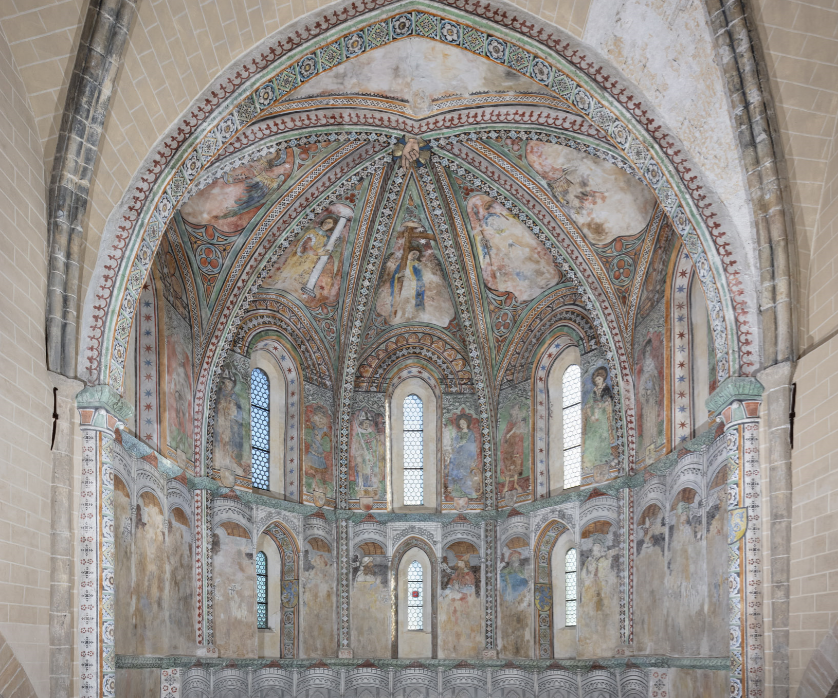 Une vue générale du chœur restauré de la basilique de Valère.