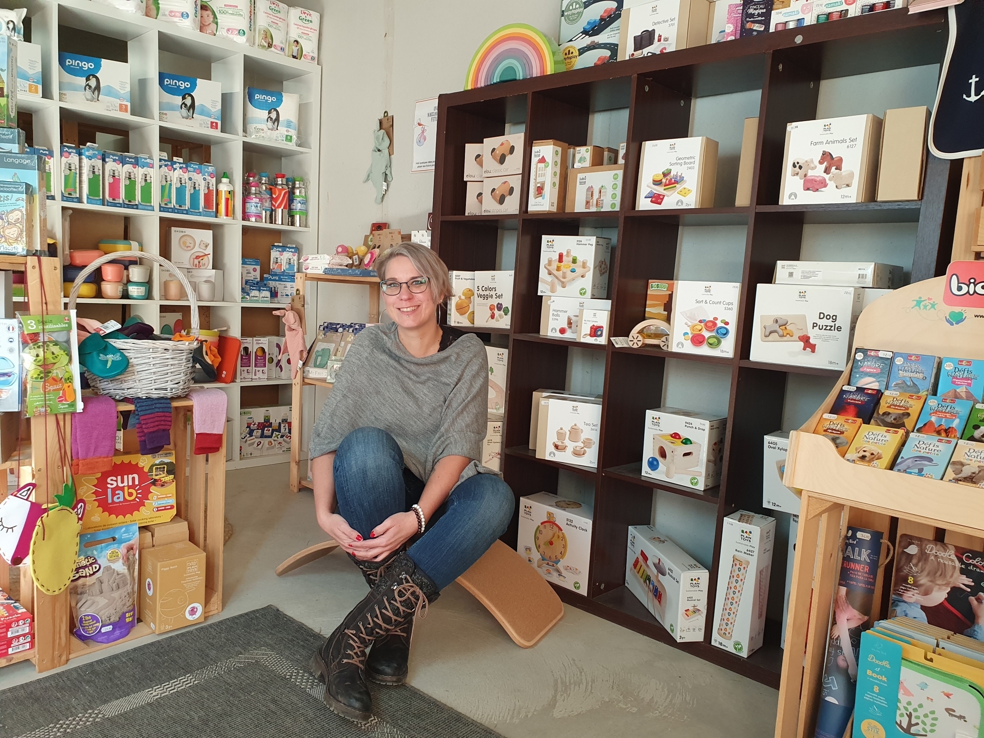 Coralie Pennarun a créé sa boutique de produits éthiques pour les enfants en 2014 à Savièse.