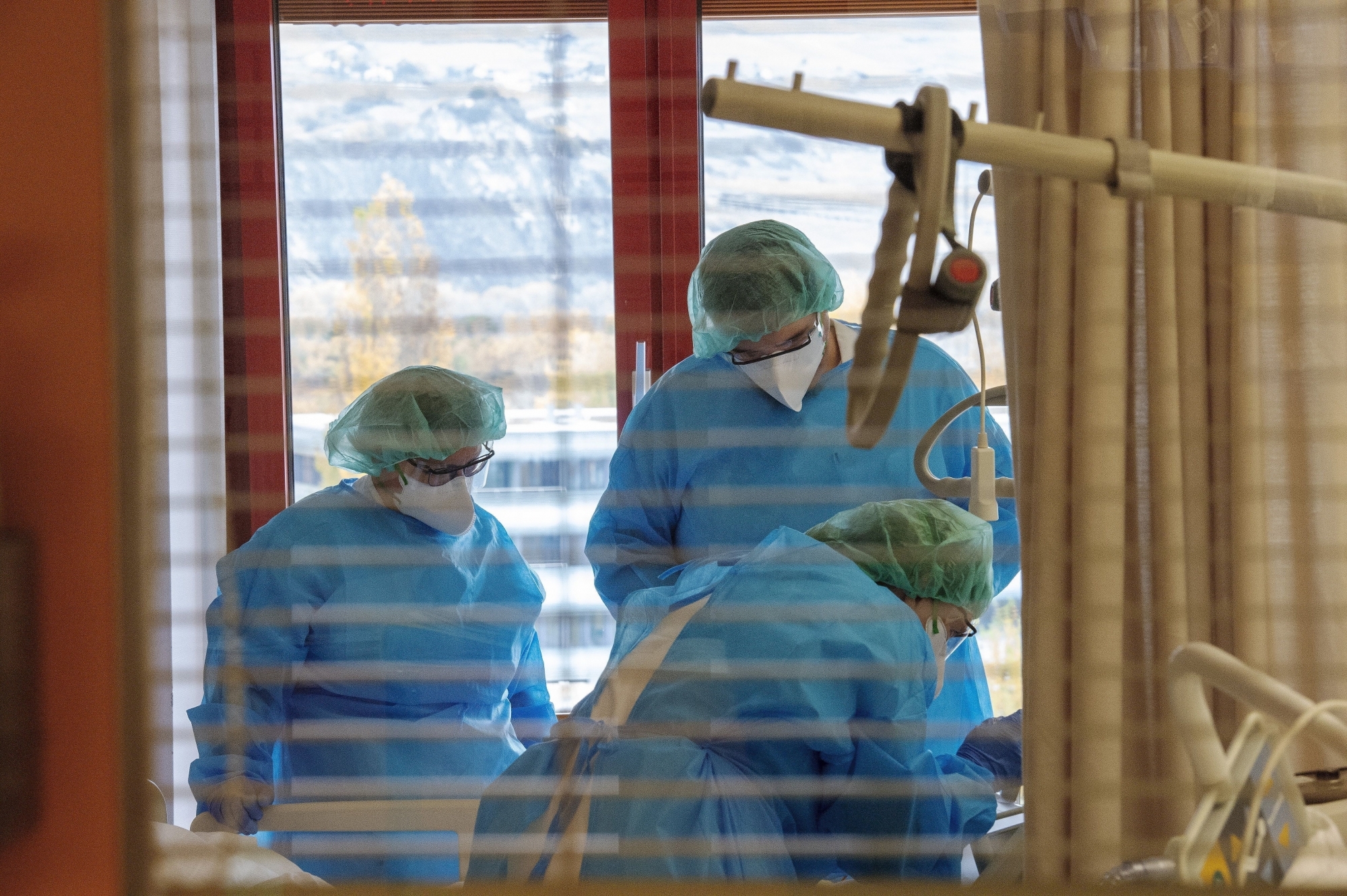 Reportage au soins continus le 5 novembre à l'Hôpital du Valais.