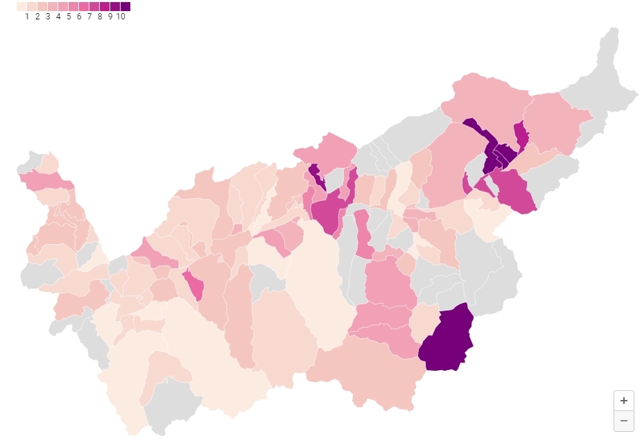 Les données par commune sont publiées par l'Etat du Valais depuis la mi-décembre.