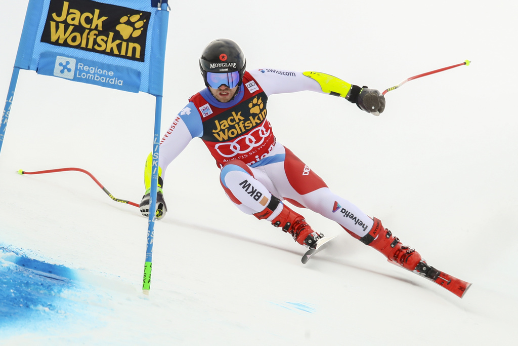 Mauro Caviezel, meilleur Suisse à Bormio, termine à la 5e place.