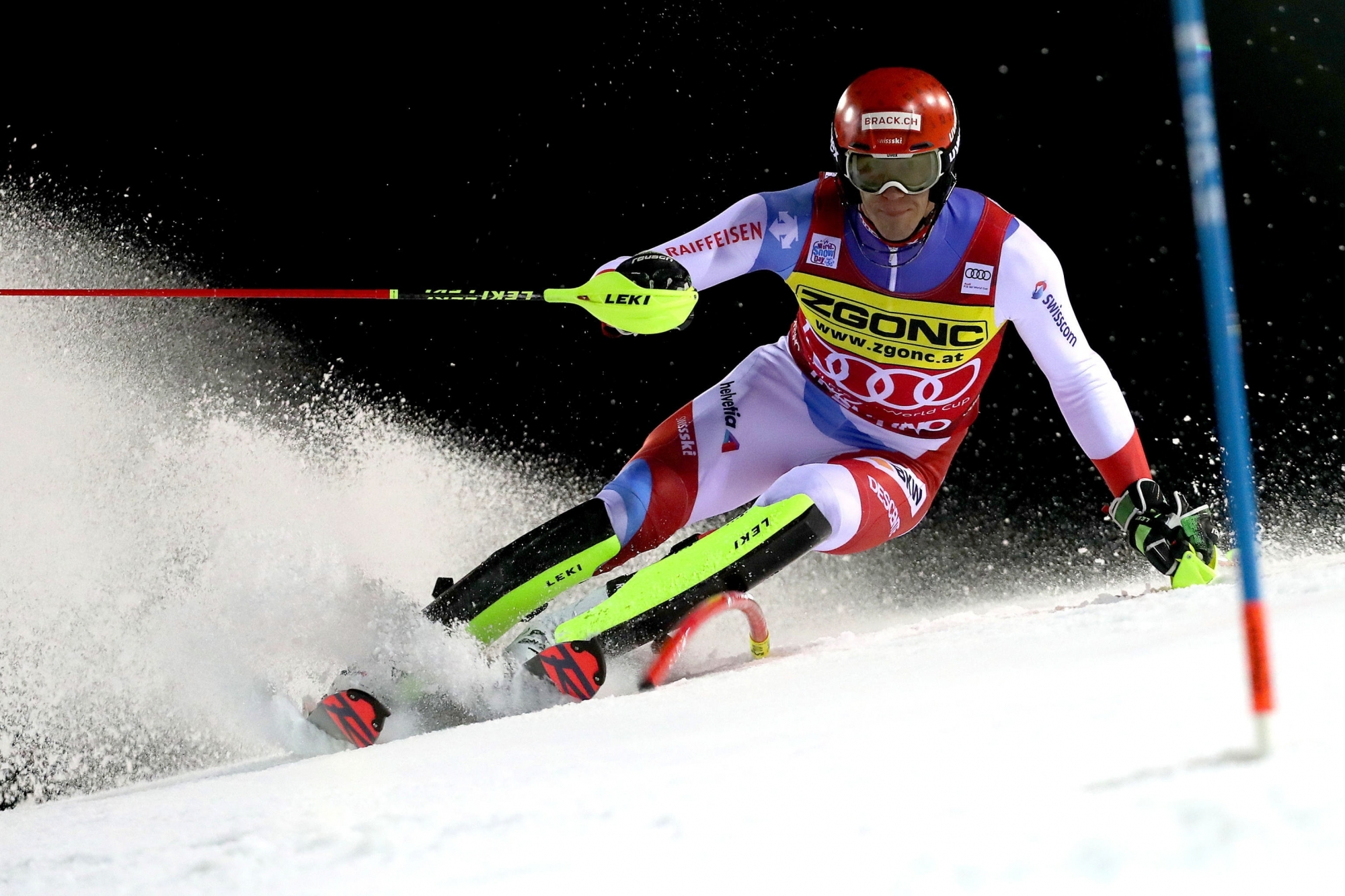 Ramon Zenhäusern, vainqueur du slalom d'Alta Badia il y a dix jours, sera en lice ce mardi soir dans la nuit de Crans-Montana.