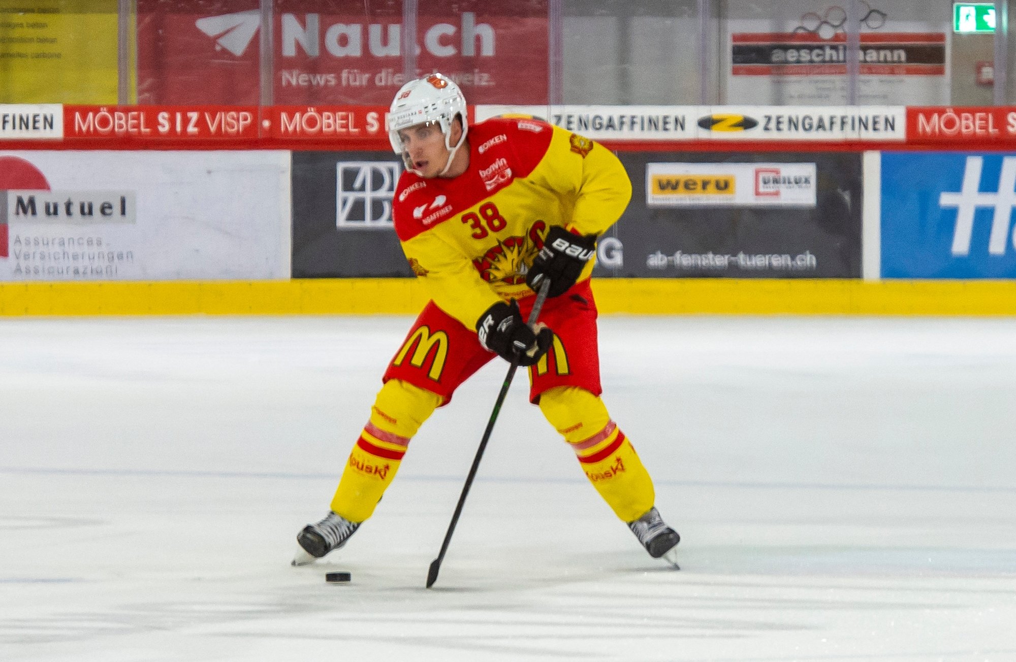 Guillaume Asselin a inscrit le but décisif alors que le HC Sierre était réduit à quatre.