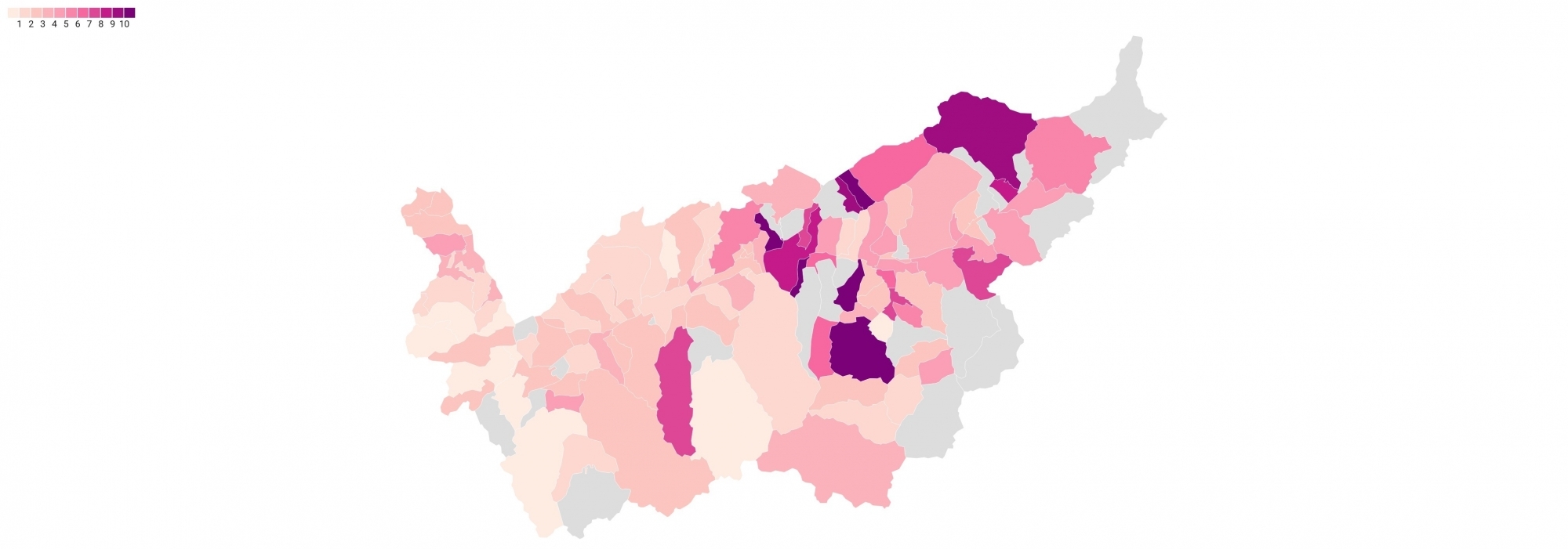 Chaque semaine, sur la base des statistiques cantonales, nous vous proposons des cartes et des graphiques pour mieux comprendre et visualiser l'épidémie dans le canton.