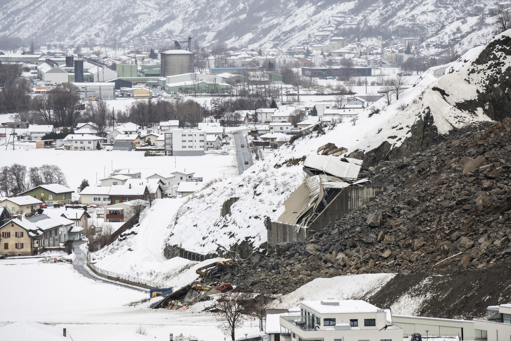 Un éboulement s'est produit dans une carrière à Rarogne, dans le Haut-Valais.