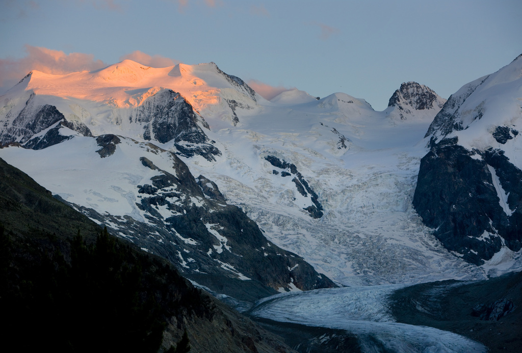 Comme ses compères suisses, le glacier de Morteratsch fond d'année en année.