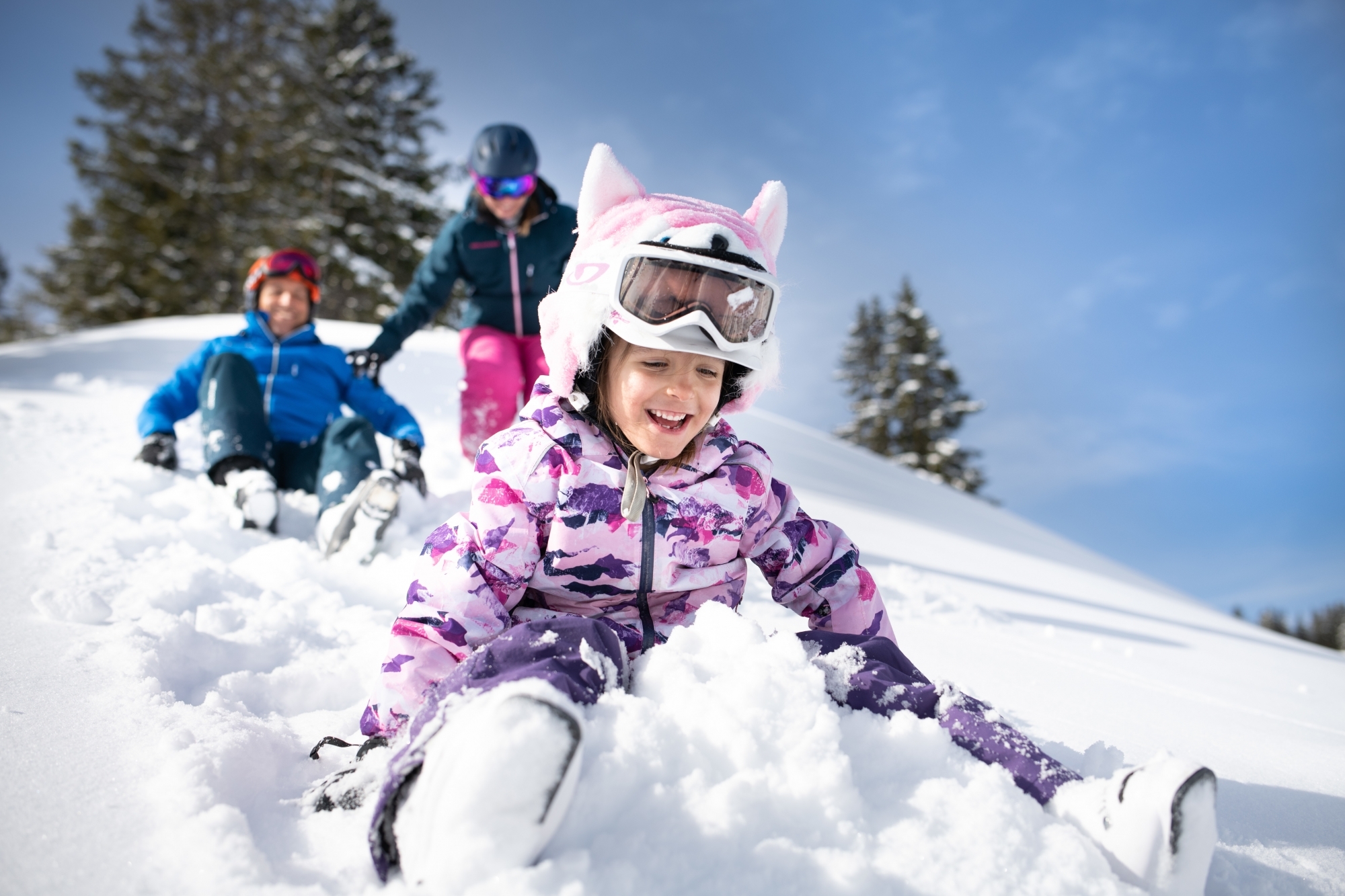 A Torgon, les enfants peuvent s'adonner aux joies de la glisse et des sports d'hiver.