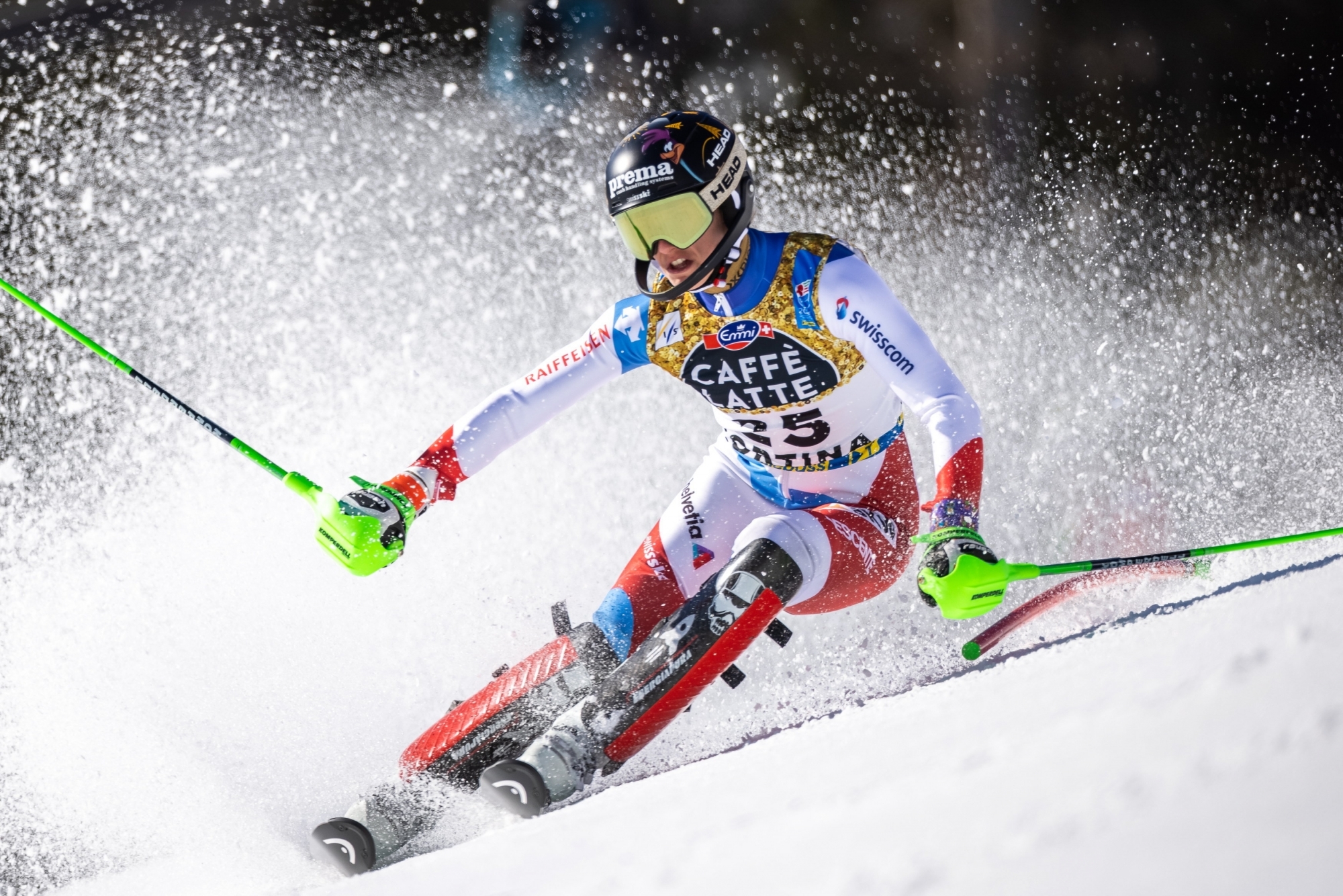 Camille Rast a prouvé qu'elle tenait la grande forme en slalom. 