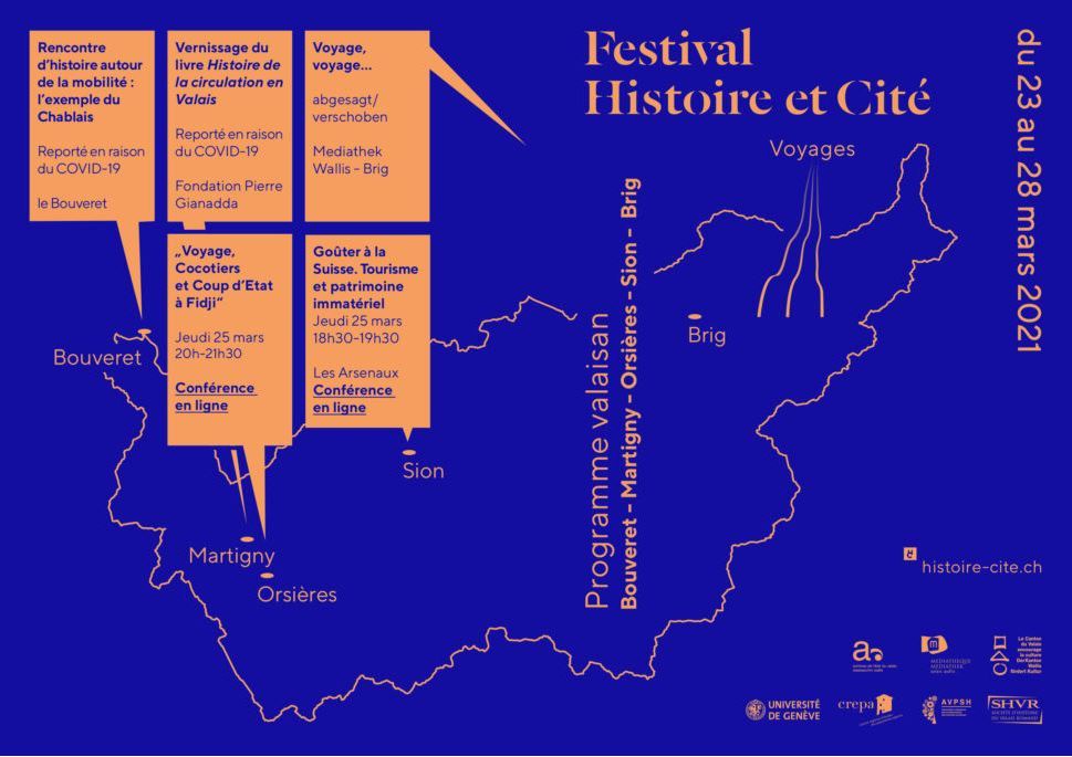 Le festival genevois Histoire et Cité s'arrête de nouveau en Valais.