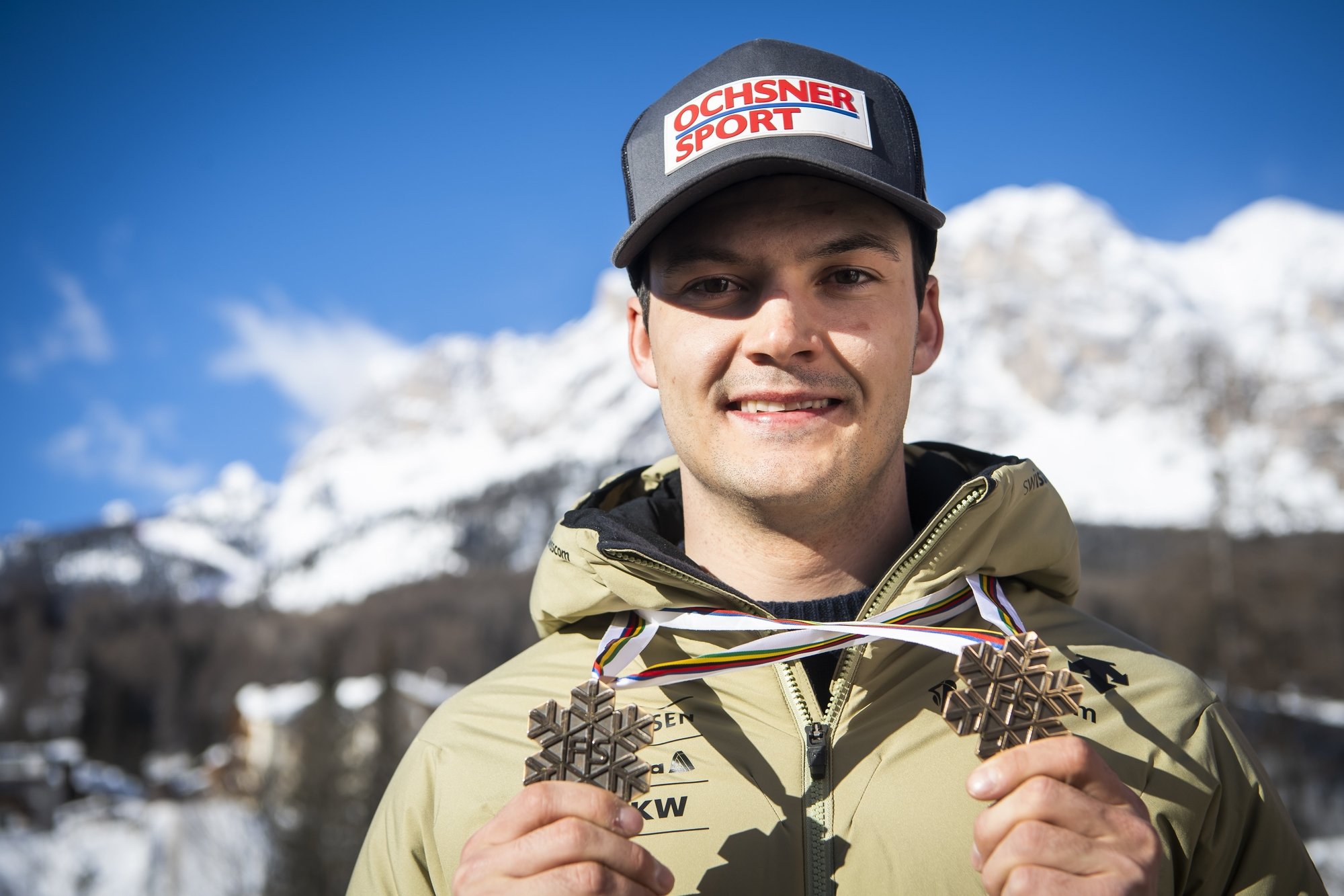 Loïc Meillard a enlevé deux des trois médailles de la délégation masculine à Cortina.