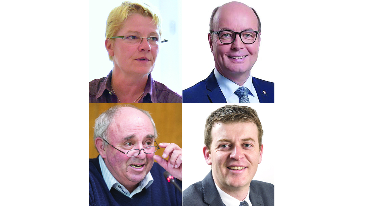 Barbara Lanthemann (PS), Stéphane Pont (PDC), Albert Pitteloud (UDC) et Xavier Mottet (PLR) n'ont pas été réélus au Grand Conseil le 7 mars 2021.