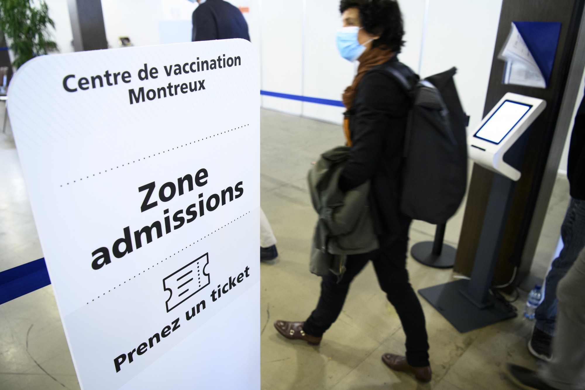 Les Vaudois inauguraient lundi le centre de vaccination de Montreux, le 14e du canton.