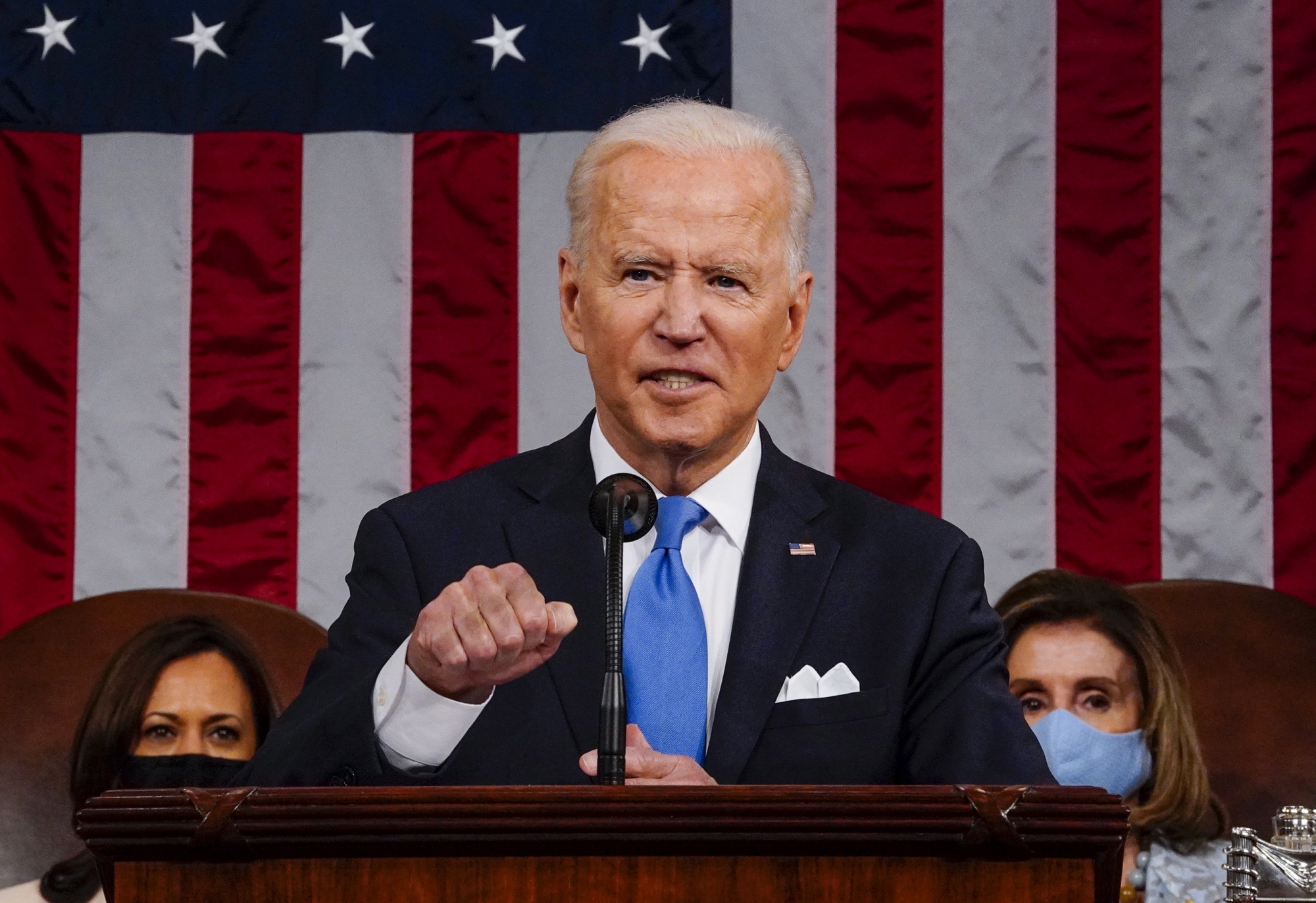Joe Biden a adressé un discours au Congrès après 100 jours de présidence le 28 avril.