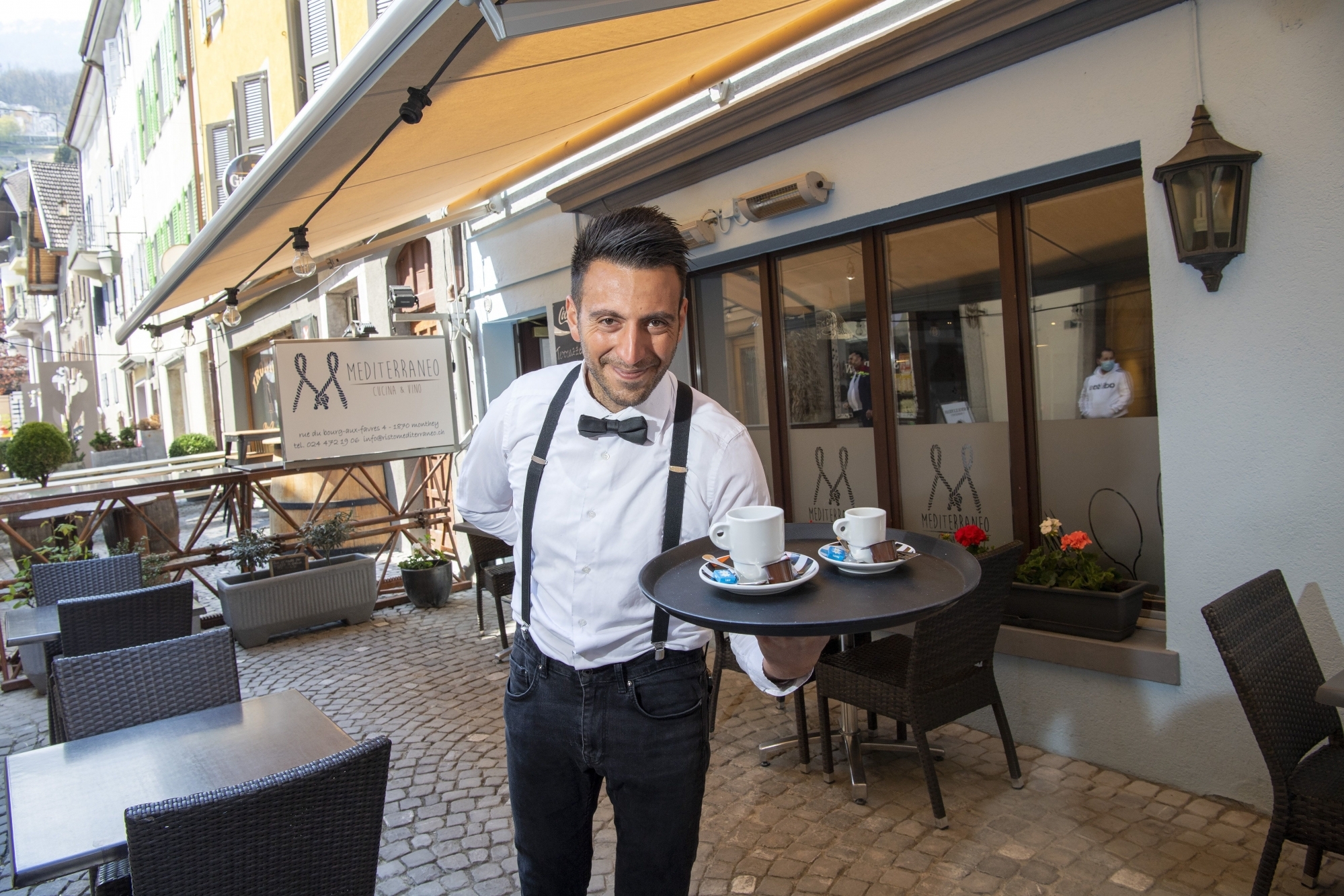 Comme d'autres restaurateurs valaisans, Emilio Biancamano du Mediterraneo à Monthey ouvre sa terrasse dès lundi.