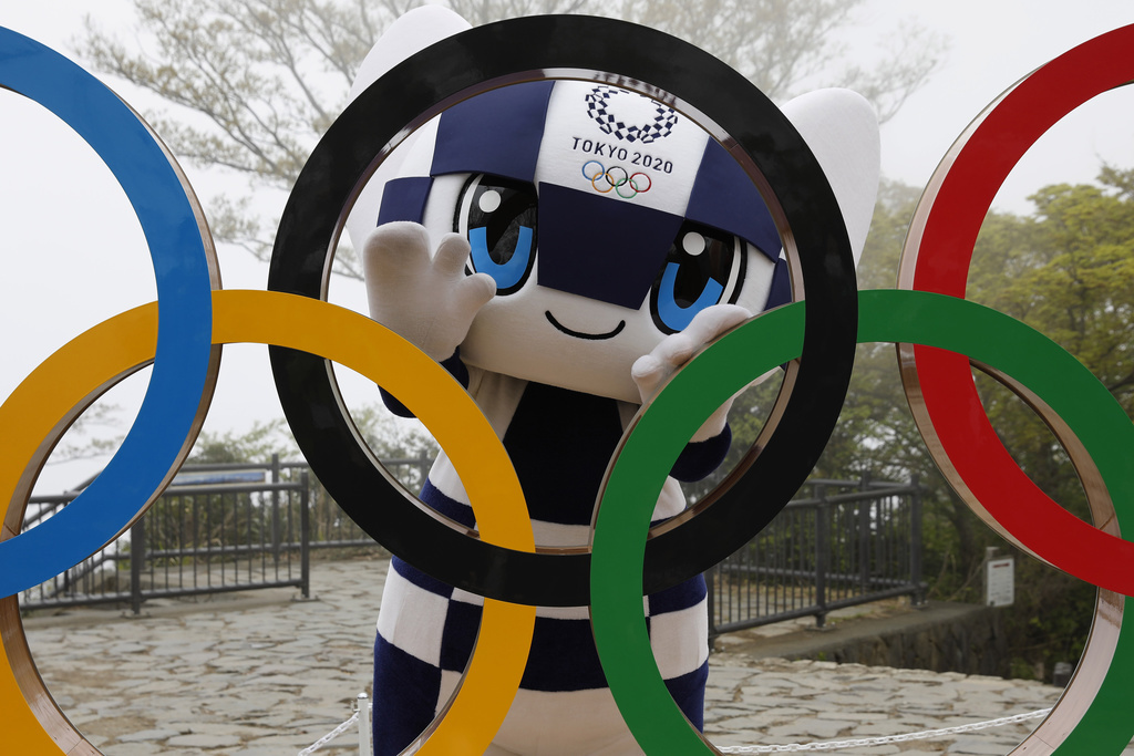 Miraitowa, la mascotte des Jeux Olympiques de Tokyo 2020.