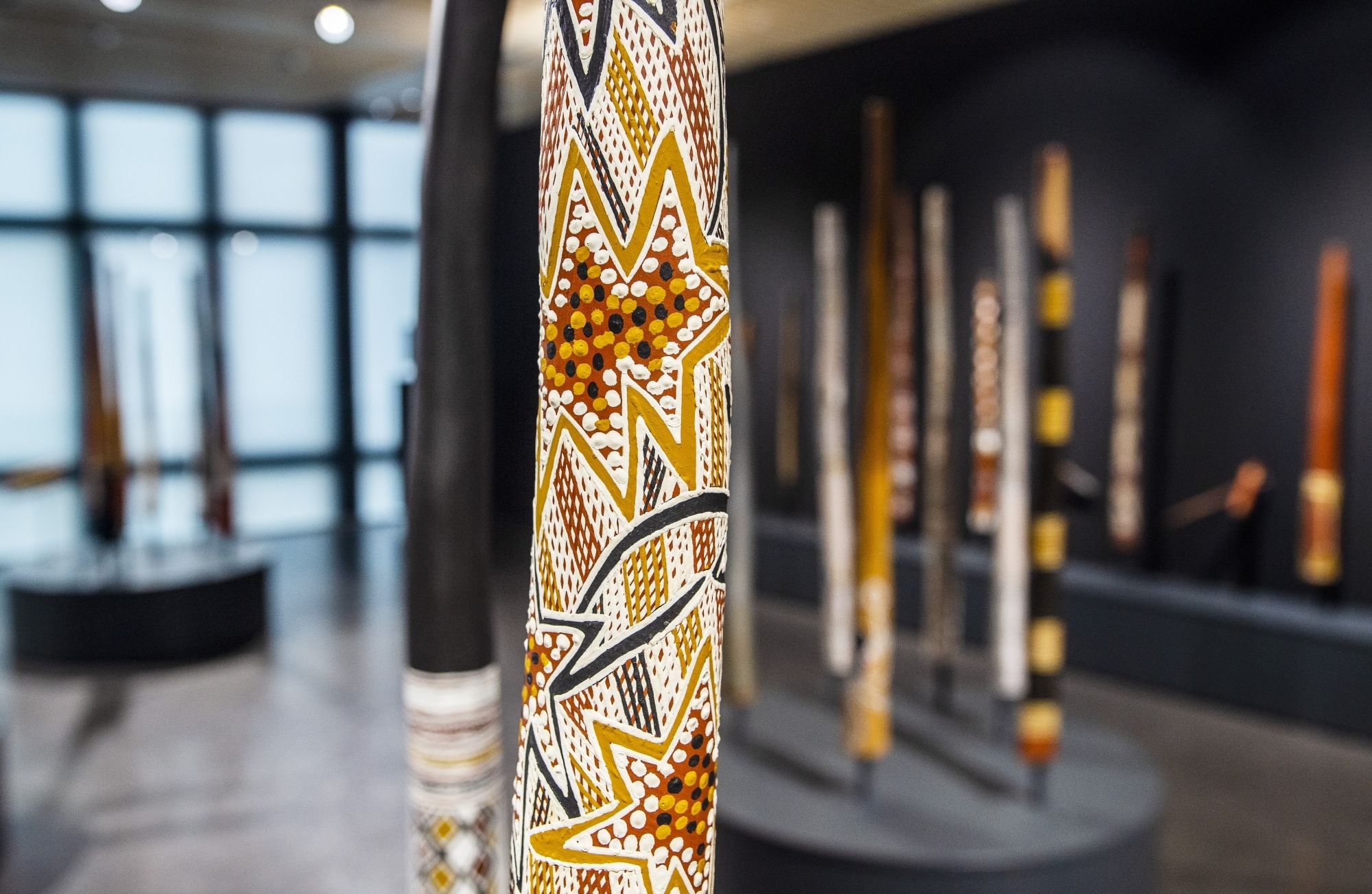La Fondation Opale rassemble plus de 70 didgeridoos pour sa nouvelle exposition, une première mondiale!