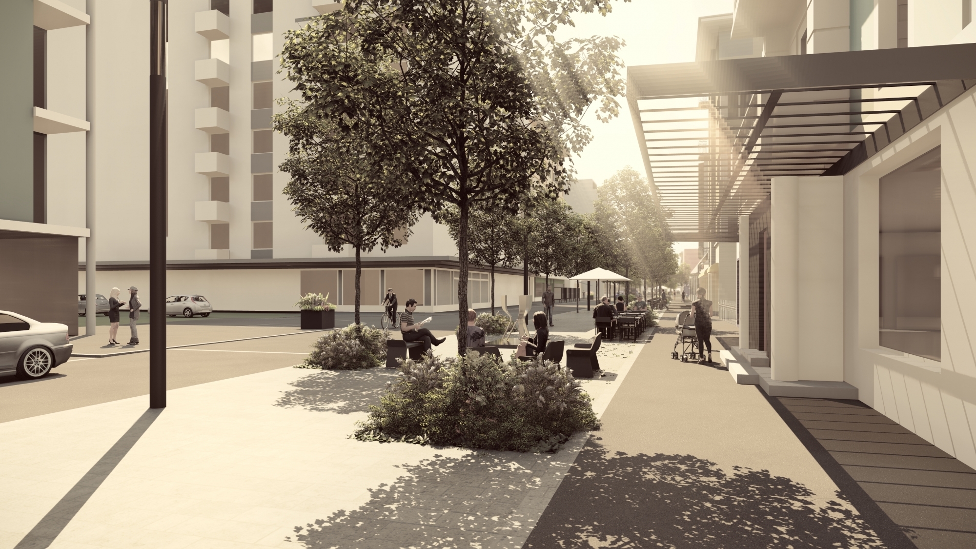 La future avenue de la Gare accueillera quatre salons urbains et autant d'œuvres aujourd'hui connues.