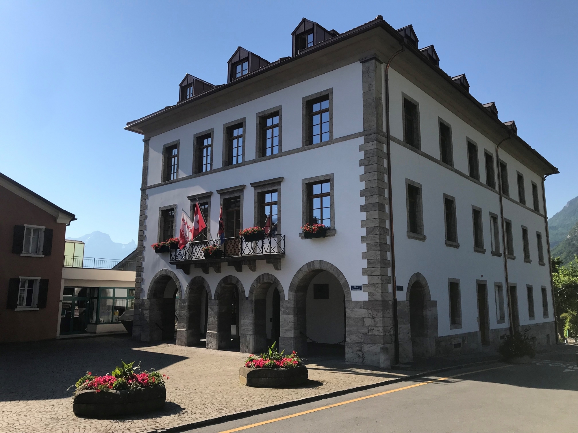 La maison communale de Vouvry est considérée comme digne de sauvegarde.