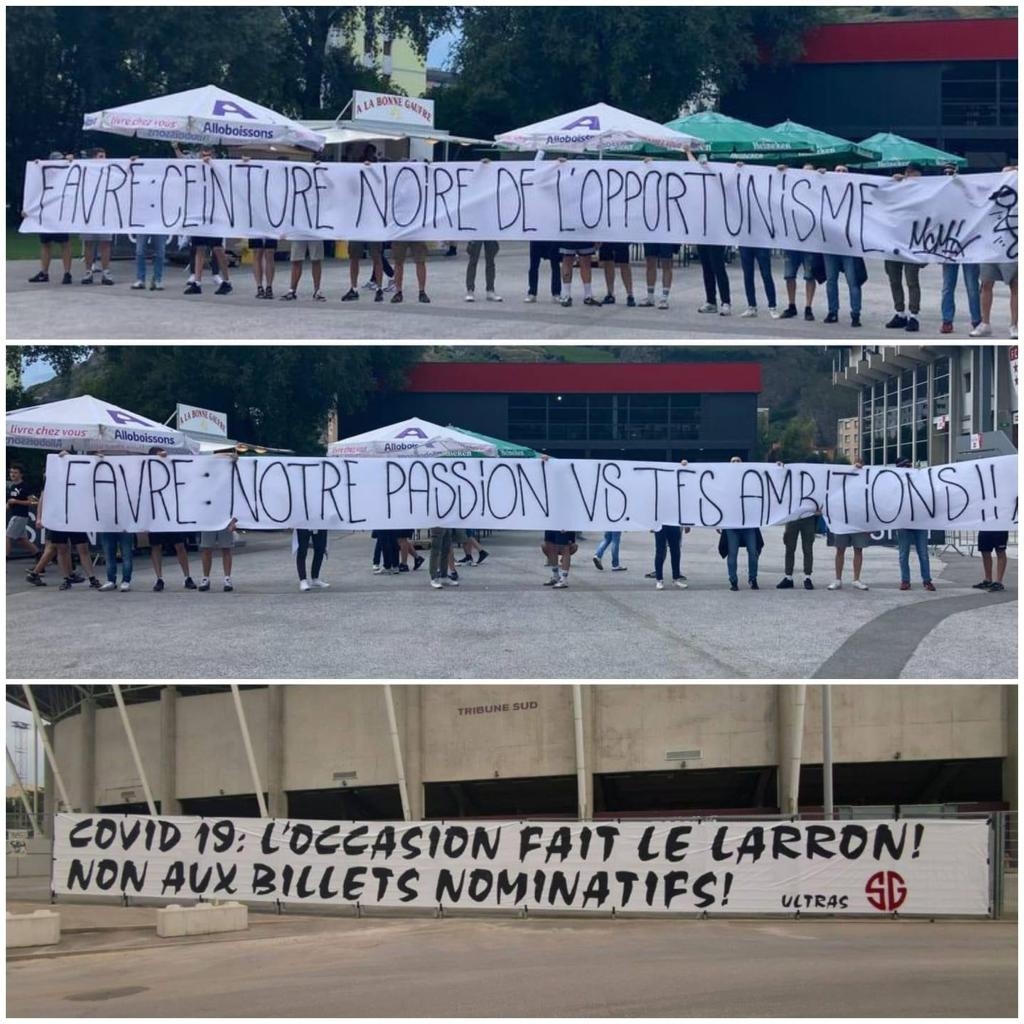 Les banderoles de certains supporters du FC Sion sont éloquentes.