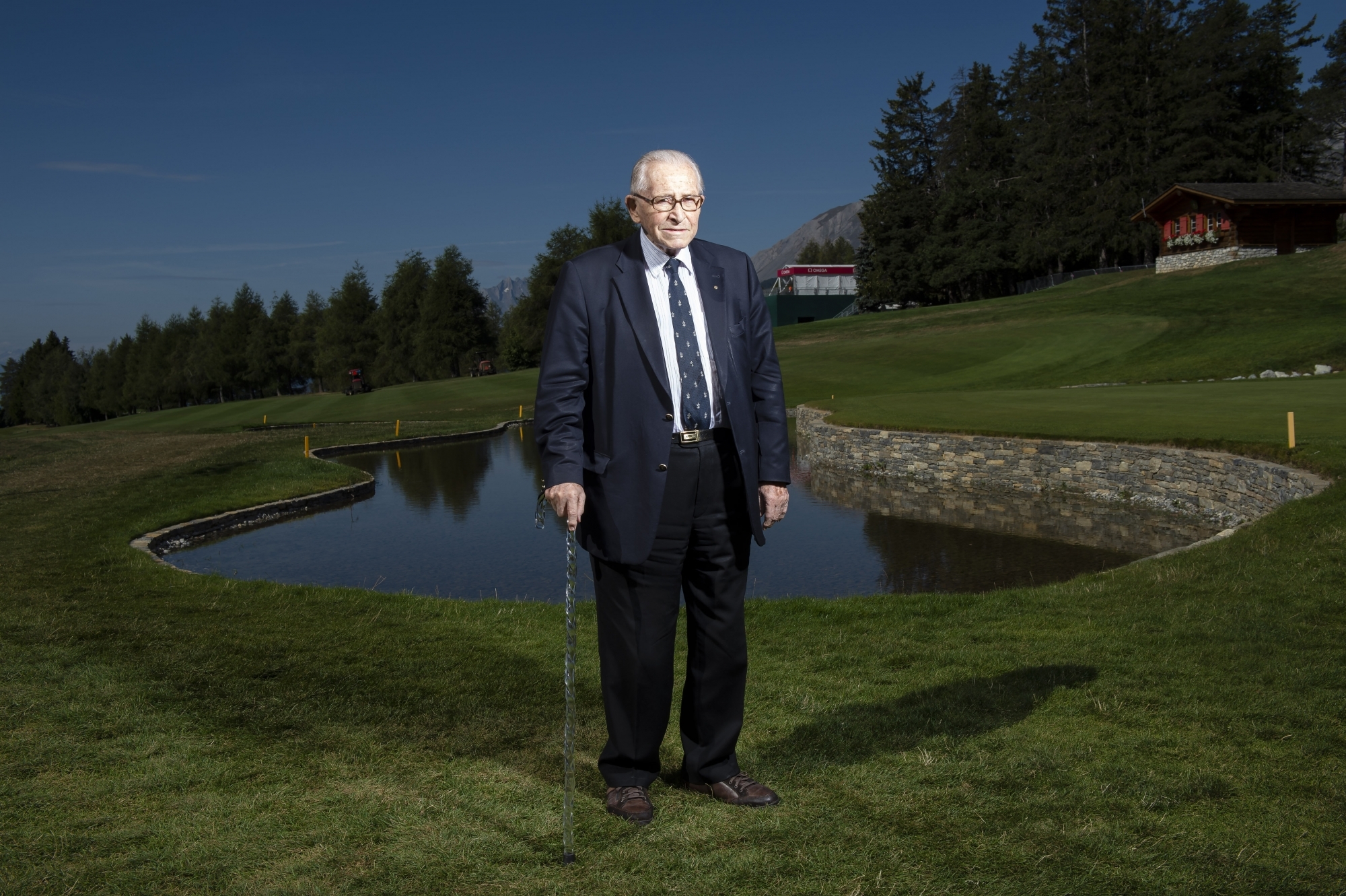 Une cérémonie en mémoire de Gaston Barras - photo prise en 2018 - aura lieu ce dimanche 8 août sur le parcours de golf qu'il a tant aimé.