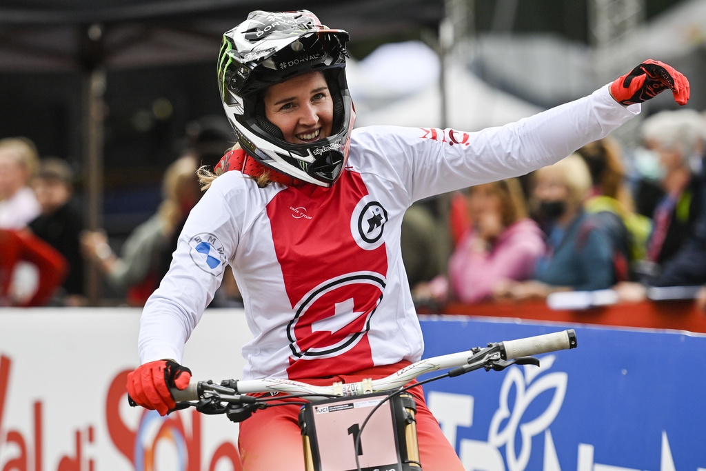La Neuchâteloise Camille Balanche a remporté le bronze en descente aux Mondiaux de Val di Sole