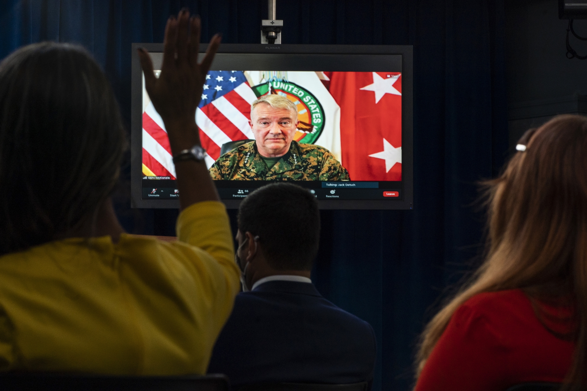 Le général Frank McKenzie a annoncé la fin de la mission américaine en Afghanistan après 20 ans de guerre lors d’une conférence de presse téléphonique au Pentagone.