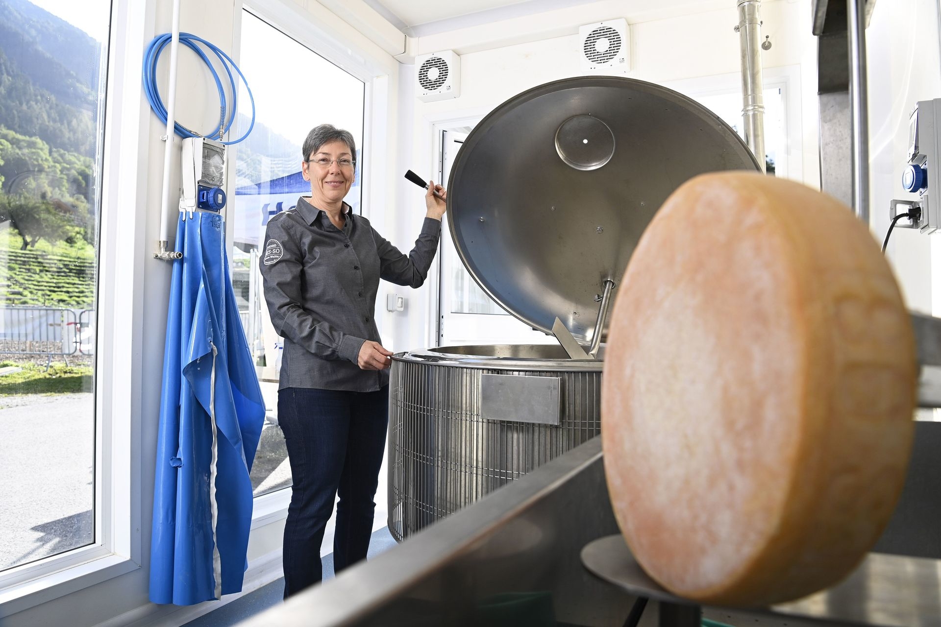  Laurence Nicolay a présenté cette fromagerie mobile aux amateurs de raclette.