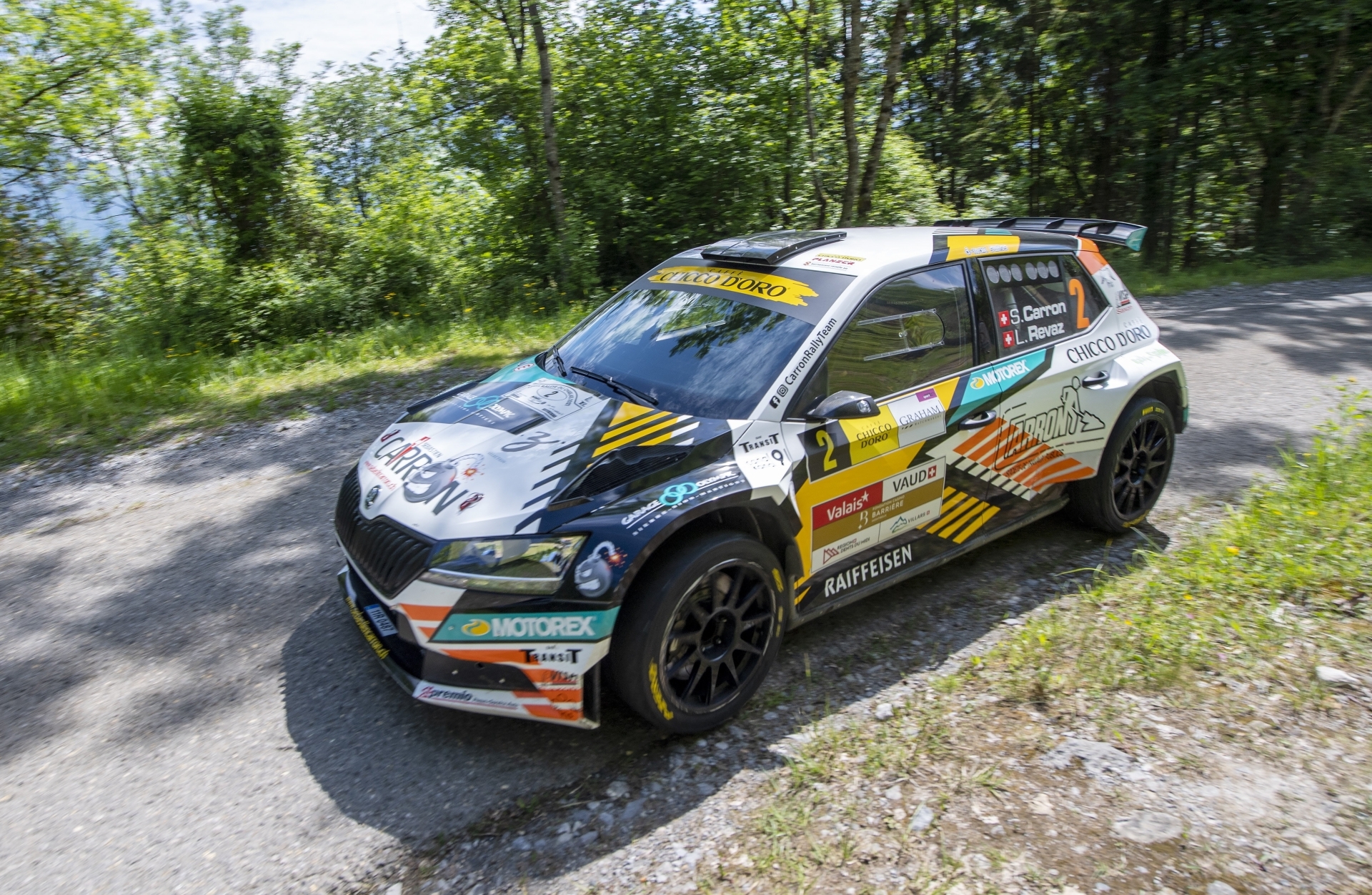 Après le Rallye du Chablais (photo) et le Rallye Mont-Blanc Morzine, Sébastien Carron s'est imposé sur le Rallye du Tessin.