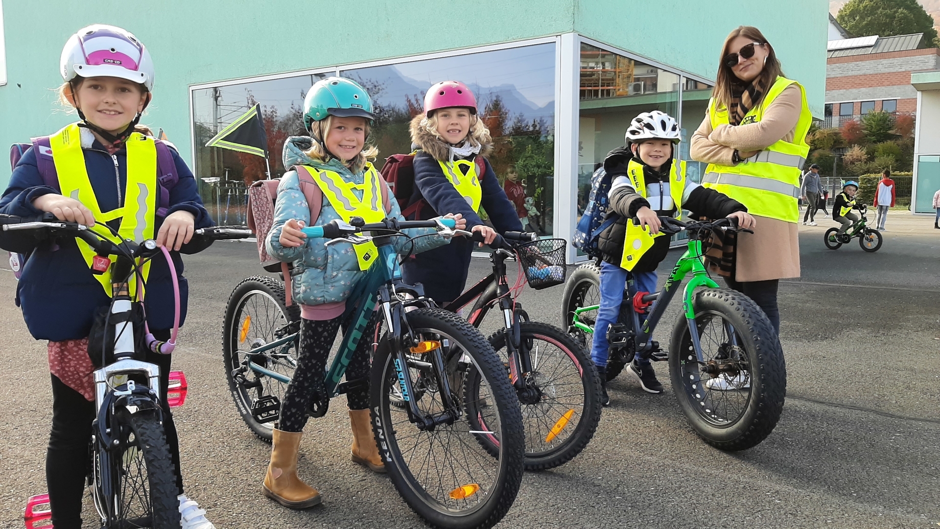 La ligne de vélobus souhaite promouvoir la mobilité douce auprès des enfants et des parents.