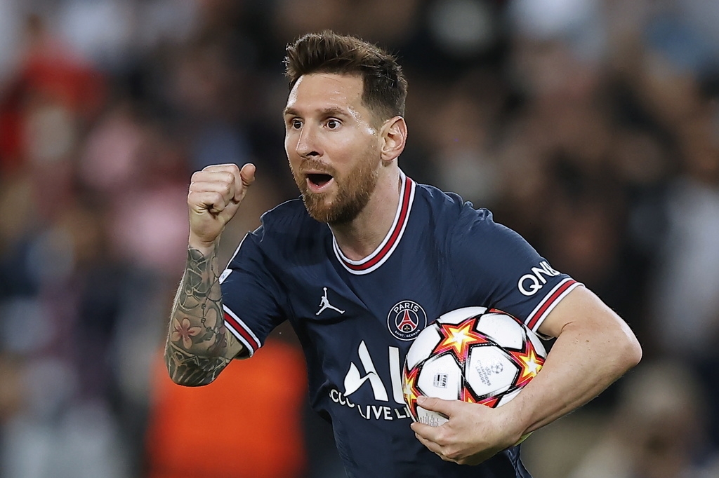Lionel Messi a inscrit le but égalisateur pour le Paris Saint Germain.