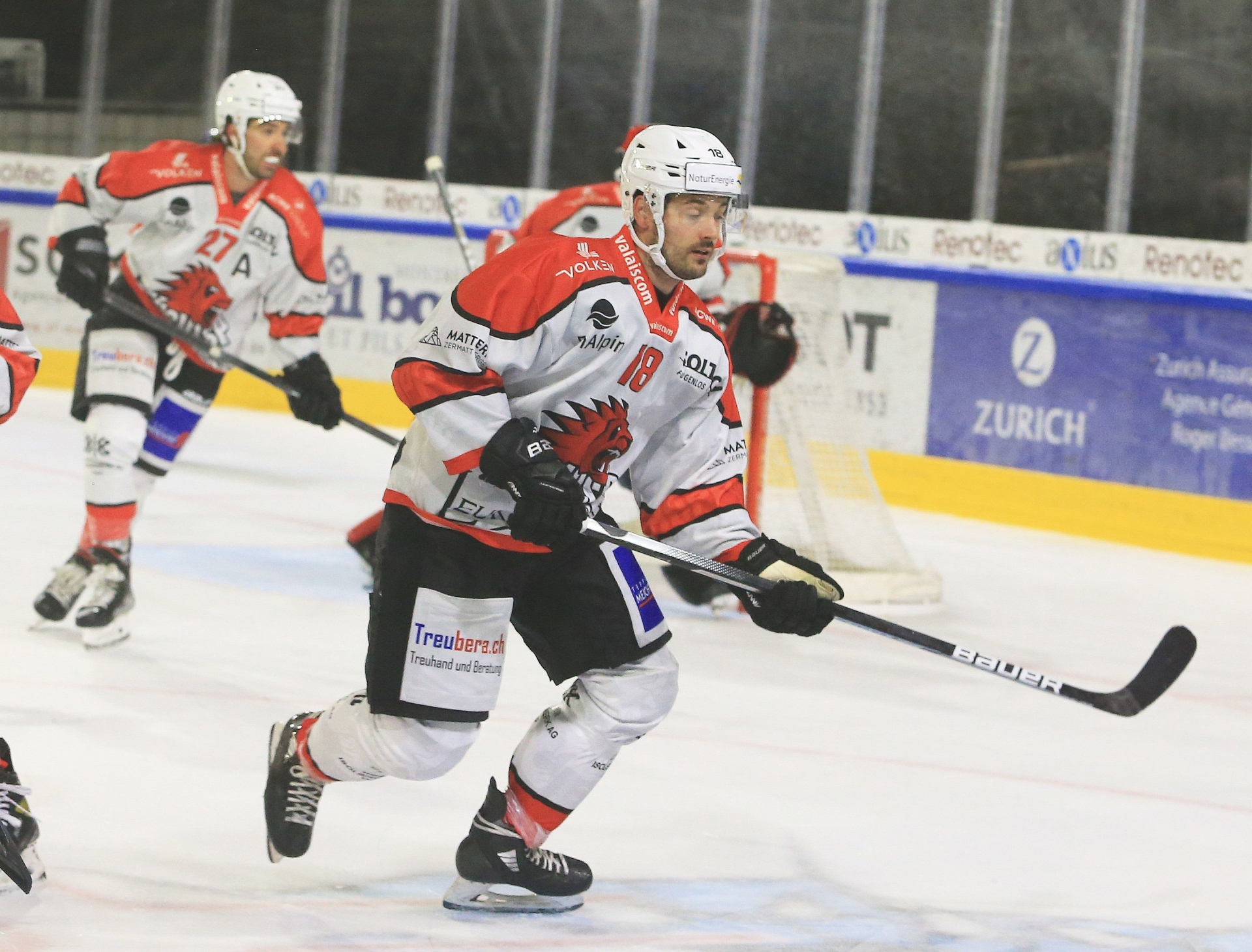 Evgeni Chiriaev a marqué le but de la victoire pour le HC Viège contre le SC Langenthal