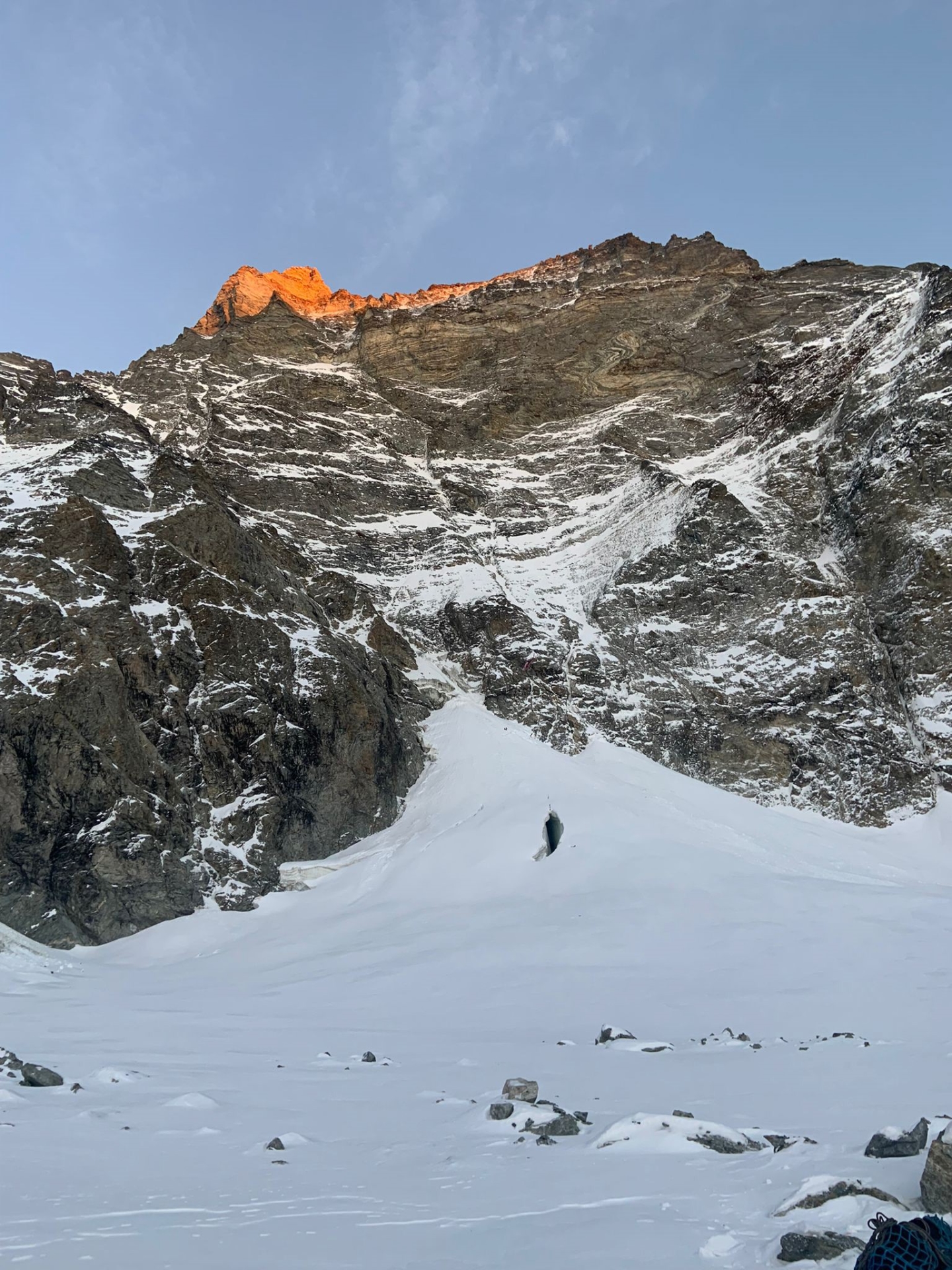 L'alpiniste effectuait l'ascension du Cervin par la face ouest.