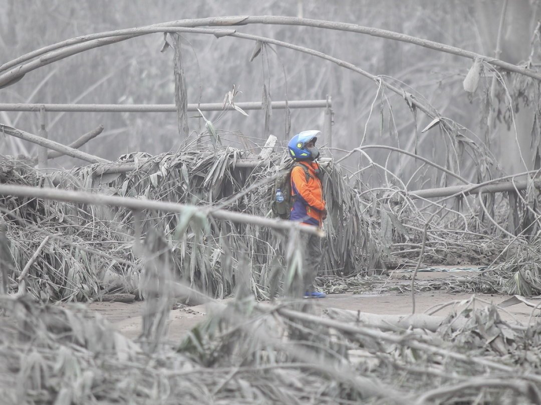 Le bilan de l'éruption destructrice du volcan indonésien Semeru a été relevé mardi de 22 à 34 morts.