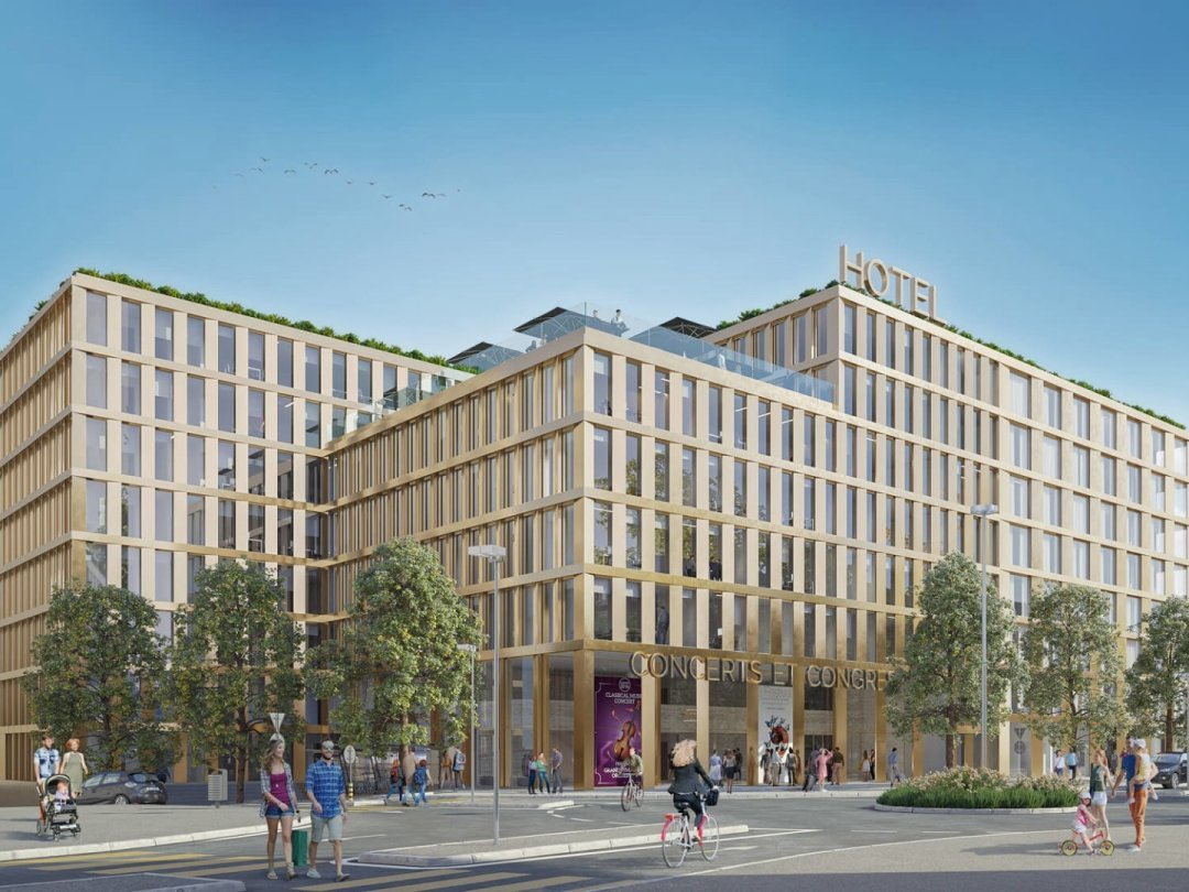 L'ouverture de l'hôtel du projet Cour de Gare est prévue pour l'automne 2024.