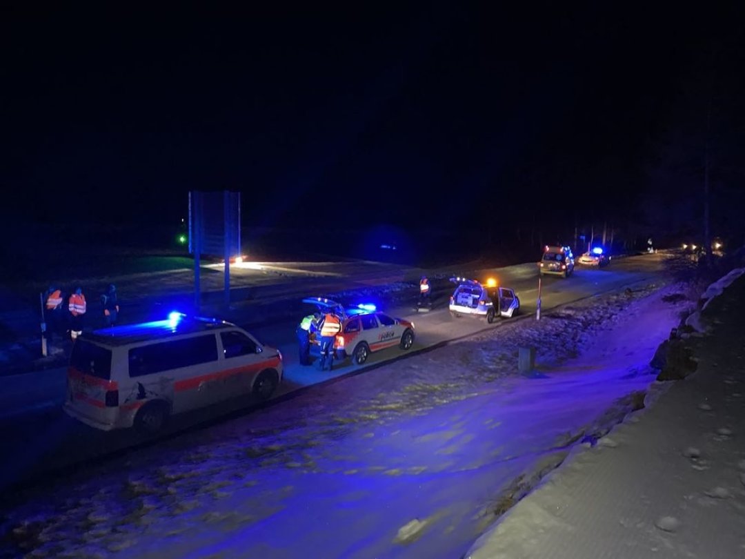 L'accident a eu lieu sur la route cantonale de Randa en direction de Täsch.