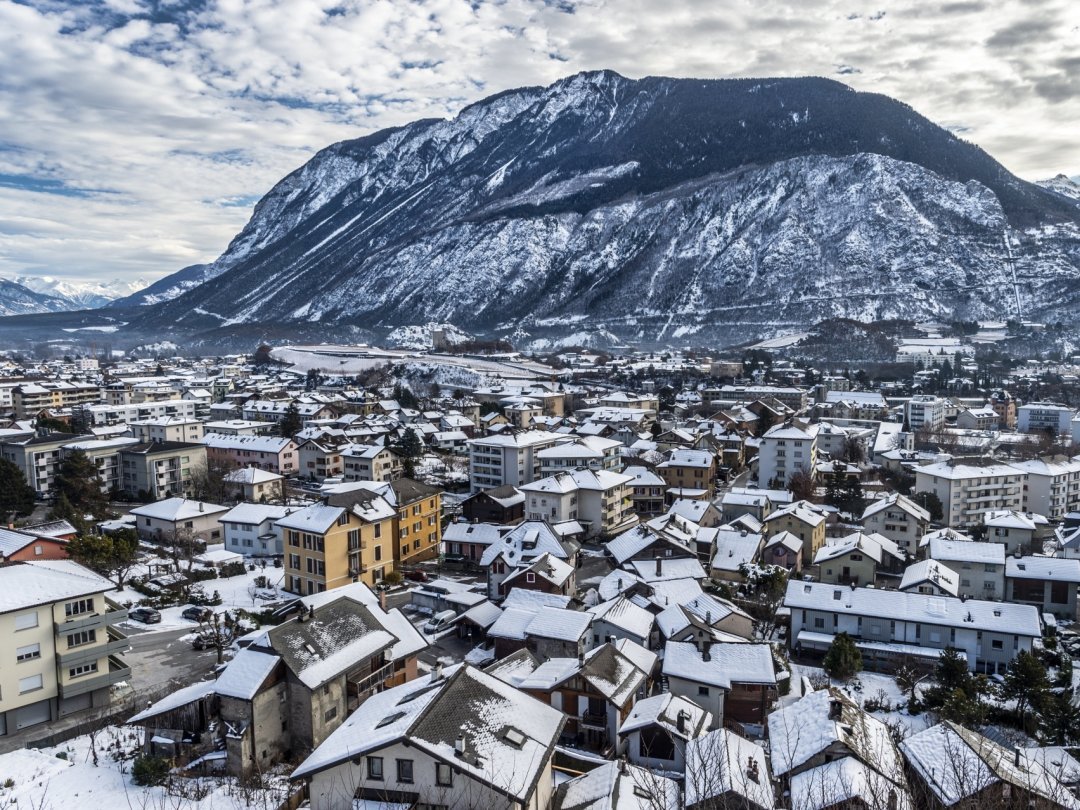 Vue hivernale depuis Muraz.