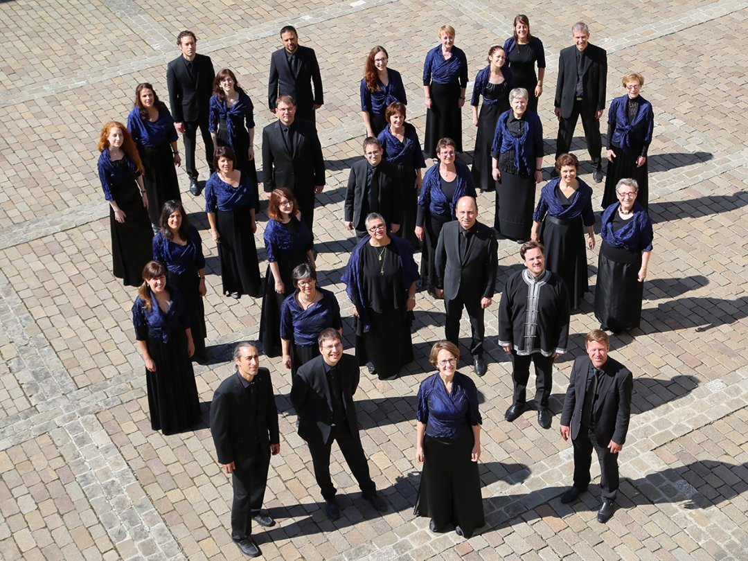 L'Ensemble vocal de Saint-Maurice, dimanche à la basilique de Saint-Maurice.