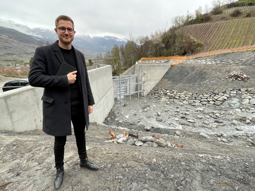 Selon Kilian Siggen, la première phase des travaux de sécurisation de la Rèche se terminera cet été.