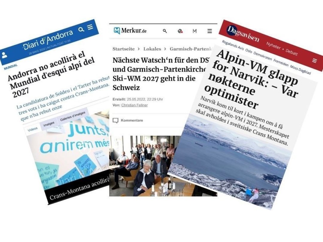 Les journaux d'Andorre, d'Allemagne et de Norvège, notamment, sont revenus sur le succès de Crans-Montana.