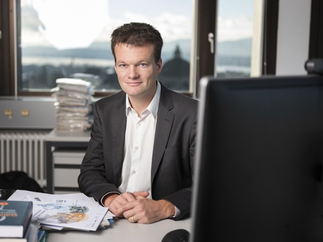 Reto Knutti est professeur de physique climatique, ici dans son bureau de l'Ecole polytechnique fédérale de Zurich.