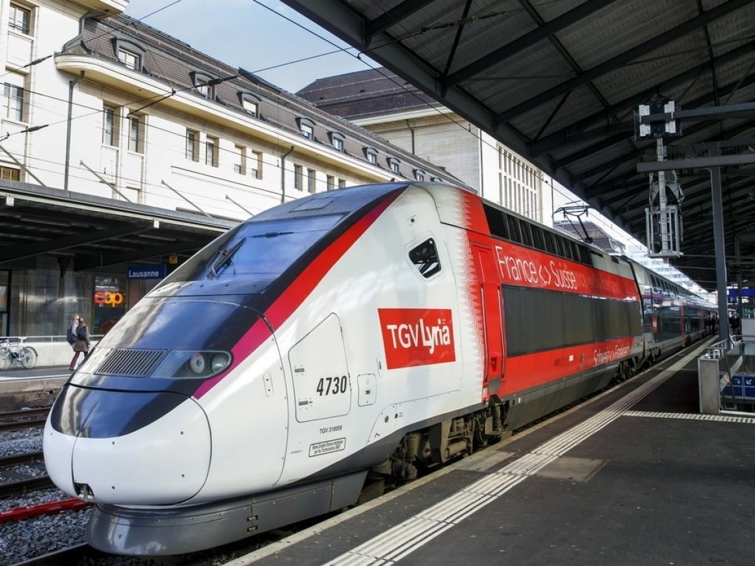 La société d'exploitation des TGV Lyria a annoncé que cinq liaisons entre Paris, Genève, Lausanne Bâle et Zurich tomberont à l'eau vendredi. (illustration).