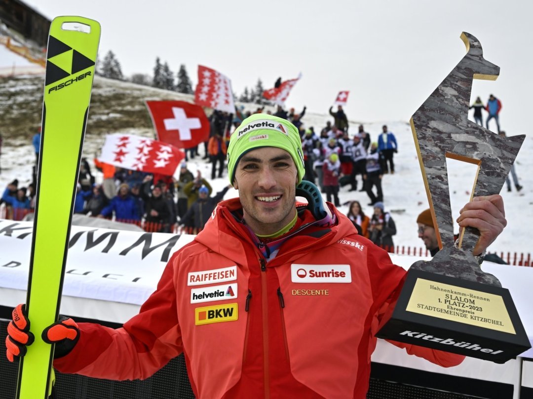 Daniel Yule s’impose pour la deuxième fois à Kitzbühel après 2020.