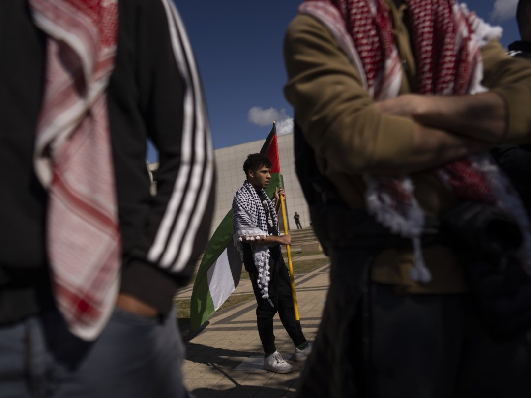 Des Palestiniens d’Israël le 30 janvier à Tel Aviv lors d’un rassemblement de protestation contre le raid de Tsahal à Jénine, en Cisjordanie, la semaine dernière.