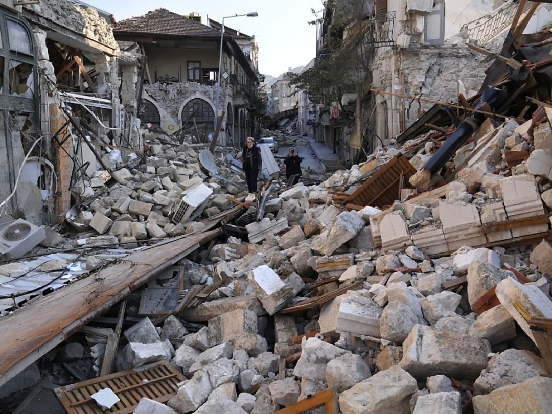 Plusieurs villes de Syrie et de Turquie (ici Antioche) ont été durement touchées par le séisme du 6 février dernier.