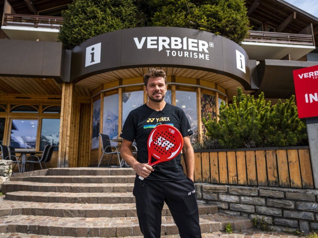 Stan Wawrinka et son équipe veulent faire de Verbier une place internationale forte du padel, un sport en plein développement.
