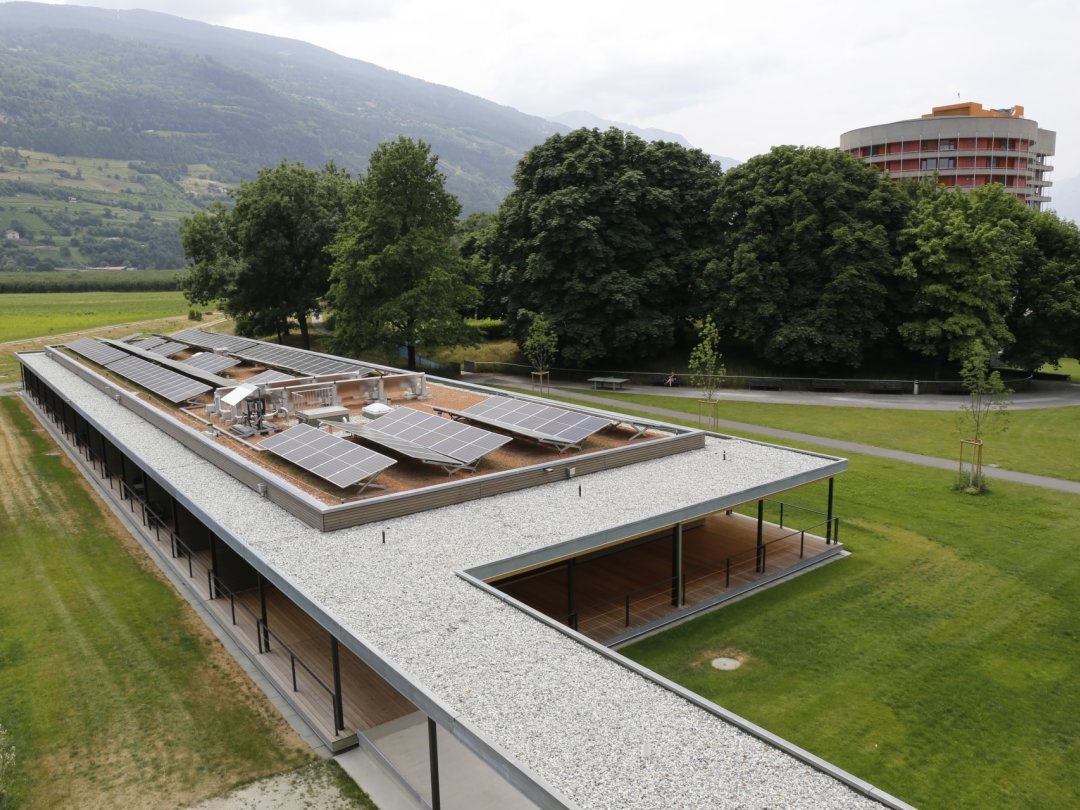 Ce bâtiment de la SUVA, à Sion, est l'un des derniers labellisés Minergie, en Valais.