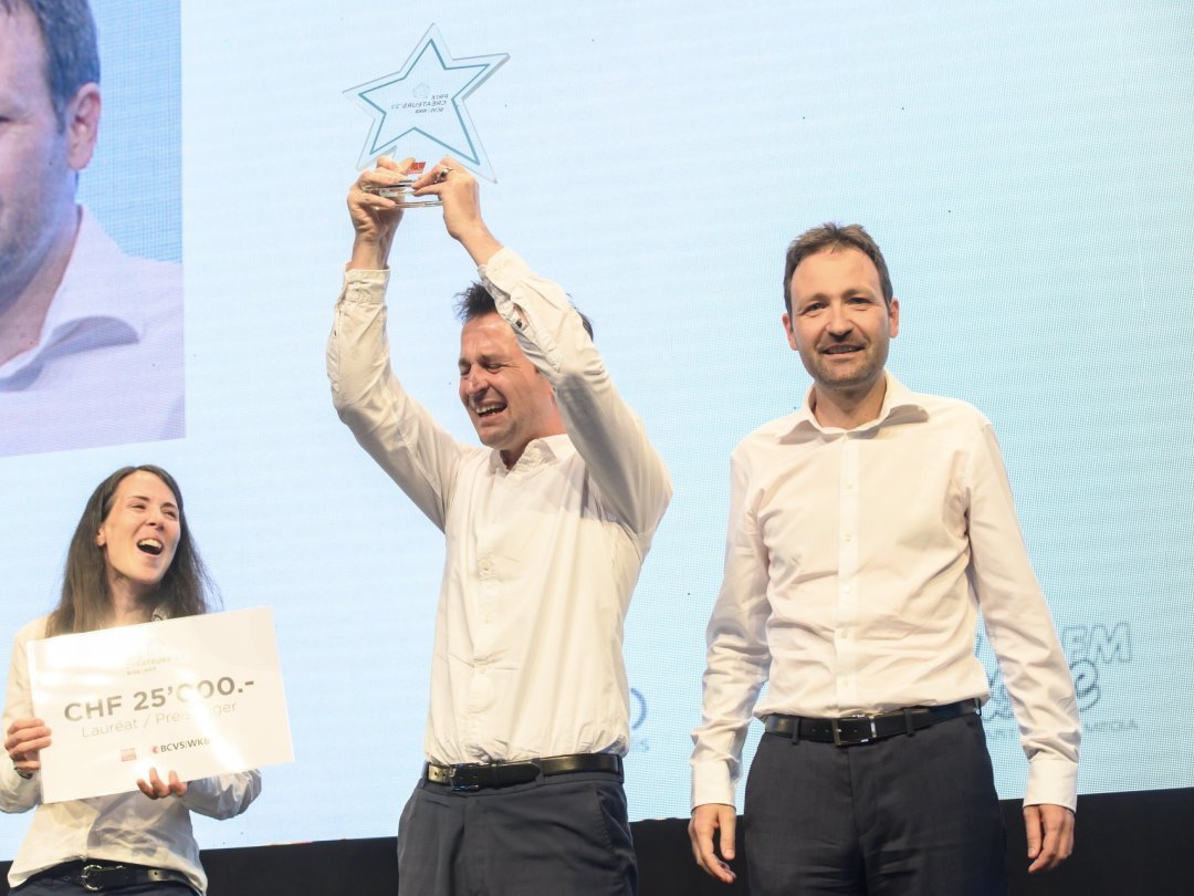 Manuela, David et Thomas Lochmatter sont, avec Mypiece Mouthpieces, les grands gagnants de l'édition 2023 du Prix Créateurs BCVs.